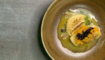 Рецепт палтуса с пюре из пастернака и цитрусовым конфитюром от шеф-повара