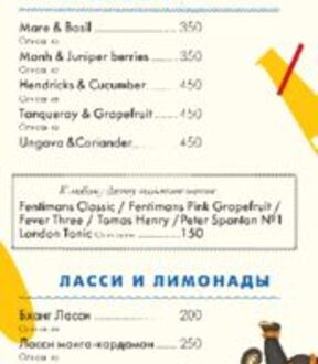 Барная карта