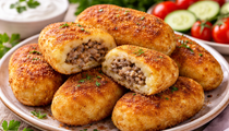 Хрустящие зразы из картошки и фарша пахнут так, что аж слюнки текут. Быстрый рецепт ужина для всей семьи