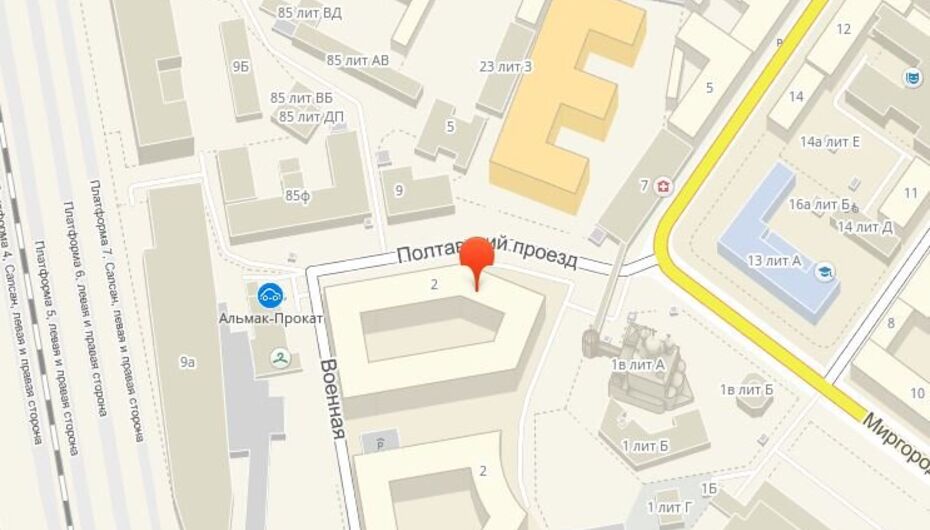 Полтавский проезд 2 карта