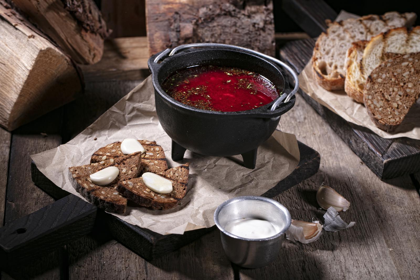 Борщ с фасолью