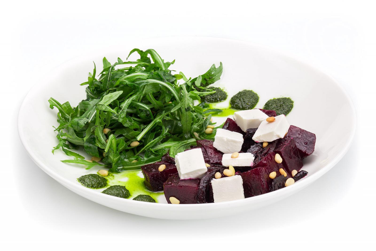roasted beetroot and feta cheese salad