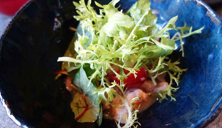 Севиче из карася с креветкой