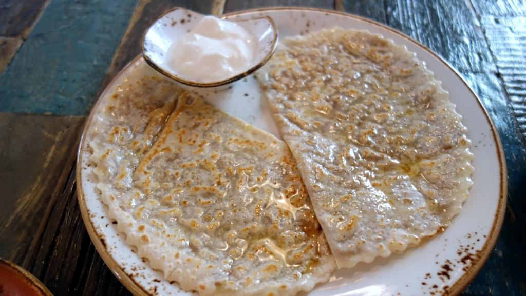 Кутабы с лисичками