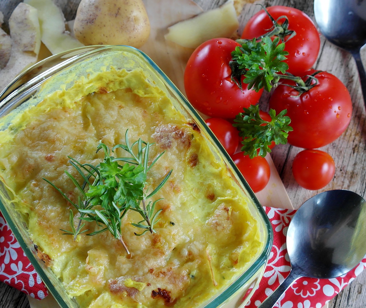 Картофельная запеканка с грибами