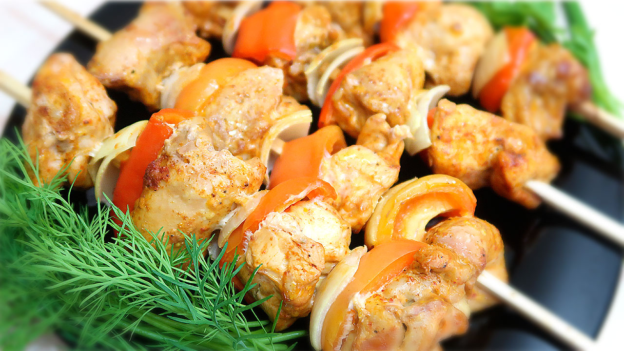 шашлык из курицы фото
